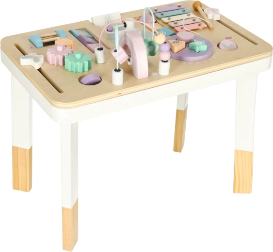 Montessori aktivitetsbord LULILO LUDO, pastelrosa