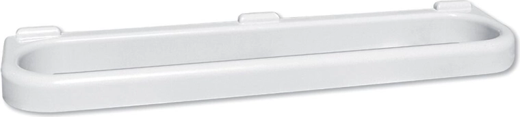 Plastisk håndklædeholder 45,8 × 10,9 cm hvid