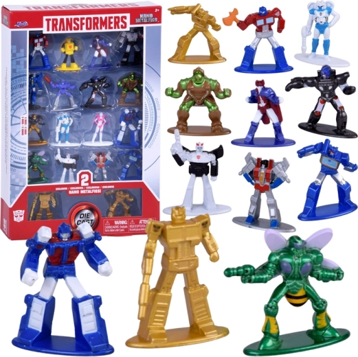 Transformers Nano Metalfigs – samlersæt med 18 metalfigurer, serie 3