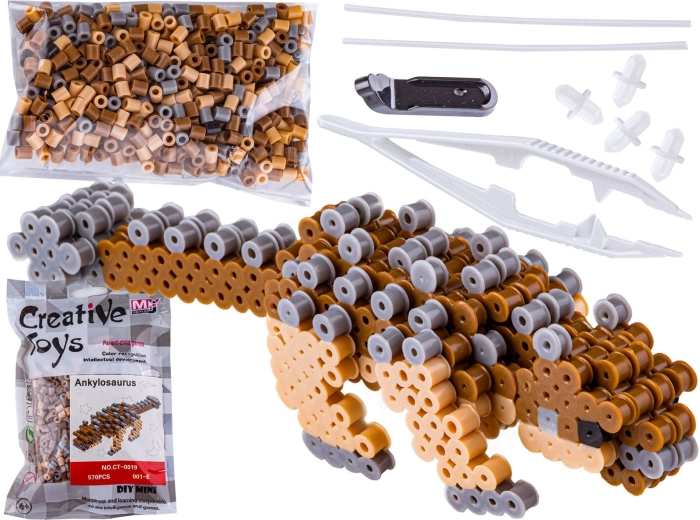 Strygeperler 3D ankylosaurus i pose