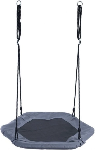 ECOTOYS sekskantet gynge storkerede grå