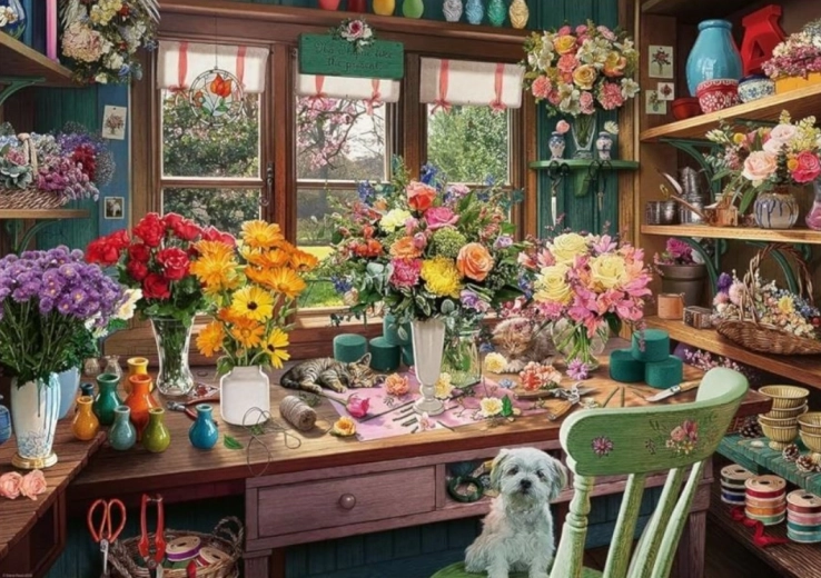 Puslespil RAVENSBURGER Blomstrende magi 1000 brikker