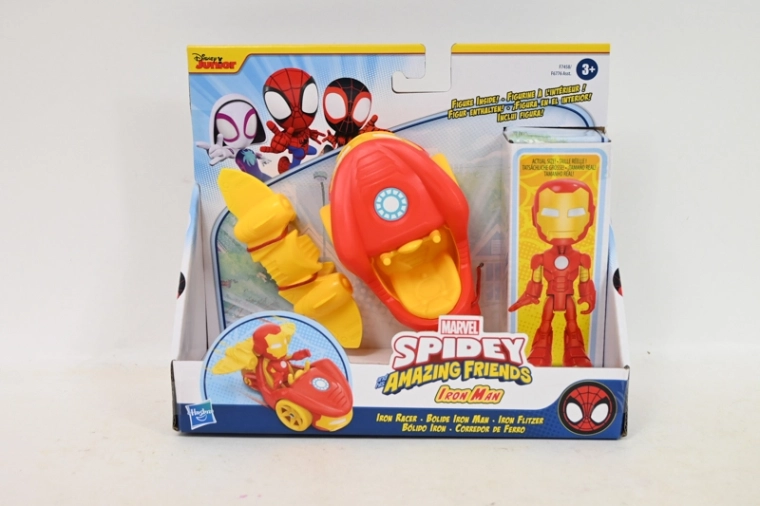 Marvel Spidey-figur Iron Man med køretøj og jetvinger