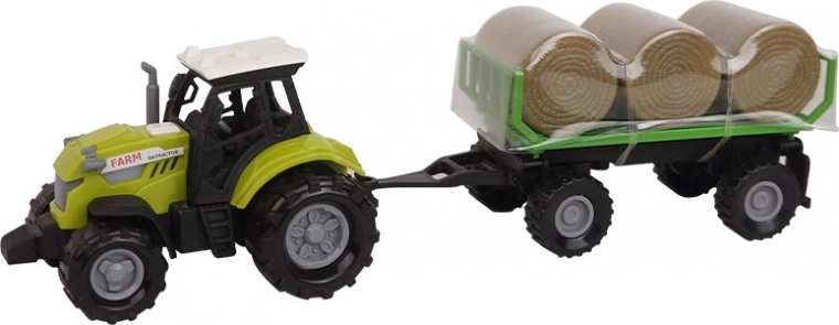 Traktor med påhængsvogn