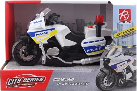 Politimotorcykel på batteri – 1 stk.