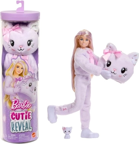 Barbie Cutie Reveal Søde sløjfer lilla kat