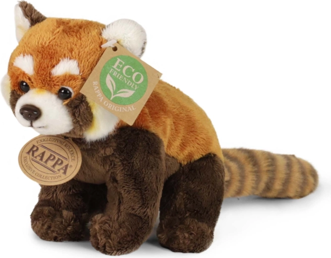 Plys rød panda 18 cm miljøvenlig