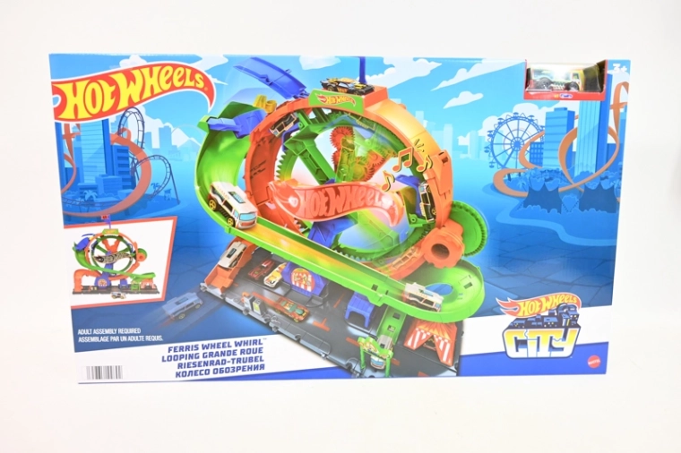 Hot Wheels City-sæt med pariserhjul og loop