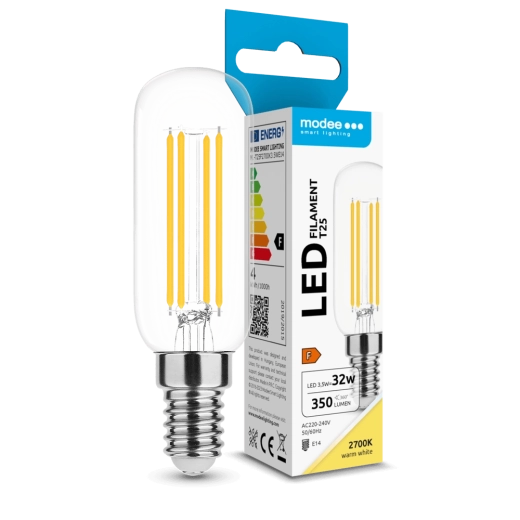 Modee LED pære filament T25 3,5 W E14 350 lm varm hvid