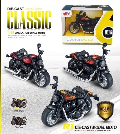 Metalmotorcykel 1:14