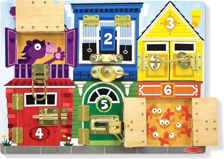 Træplade med låse MELISSA & DOUG