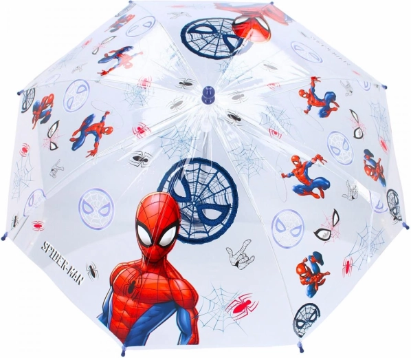 Gennemsigtig børneparaply Spider-Man - 1 stk.