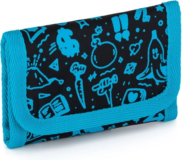 Topgal-pung med doodle art-motiv