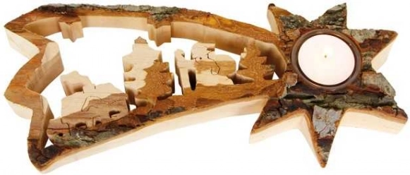 Juledekoration fyrfadsstage Létavice