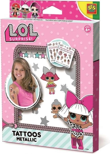 SES L.O.L. Surprise! metalliske tatoveringer