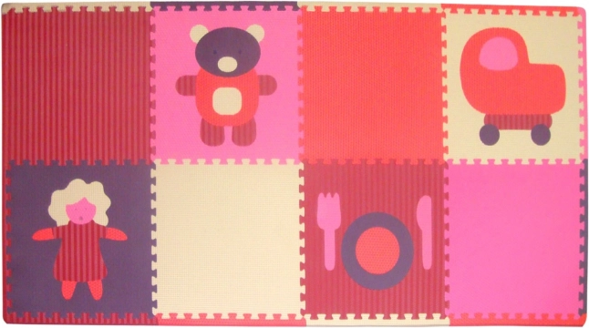 Skum puslespil med pigemotiver og kanter