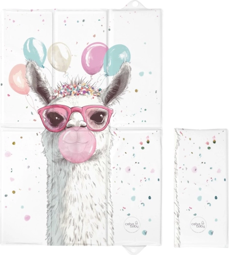 Ceba baby rejse pusleunderlag basic crazy lama 60 × 40 cm