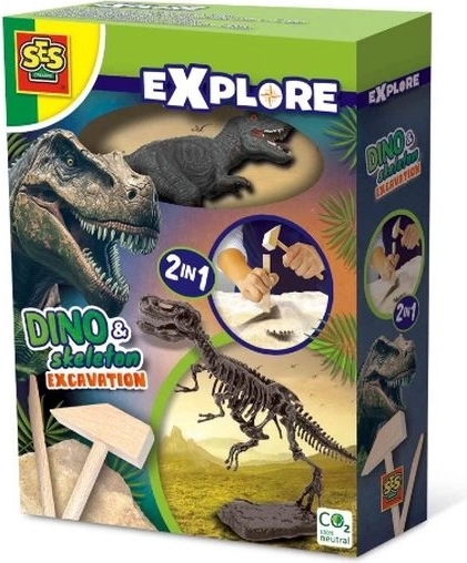 SES Creative Explore 2i1 udgravningssæt dinosaurusfossil T-Rex