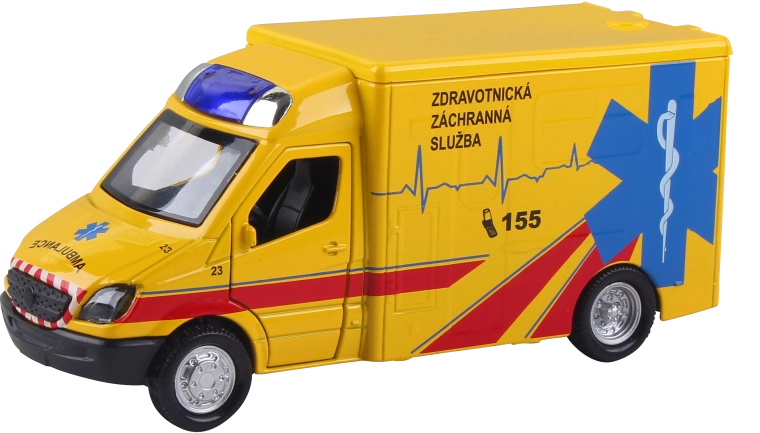 Redningsfolk ambulance ZZS Mercedes-Benz 1:36 uden emballage