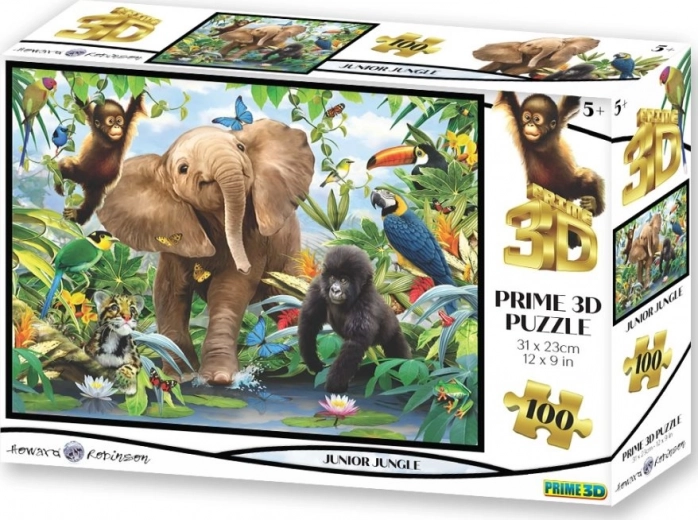 PRIME 3D-puslespil Jungle 3D 100 brikker