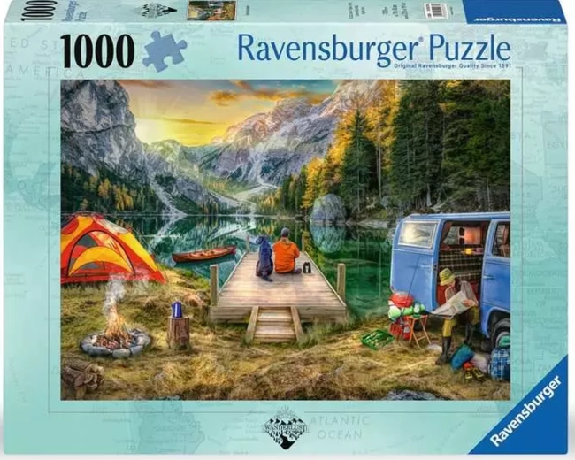 Ravensburger puslespil Ro i campingpladsen 1000 brikker