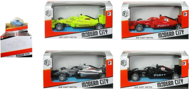 Racerbil – sporty metal- og plastmodel