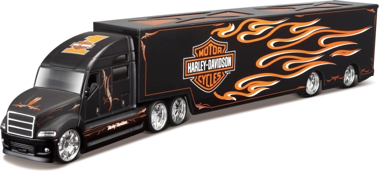 Maisto Harley-Davidson hauler med flammer 1:64