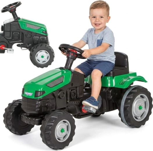 Pedaldrevet traktor Woopie Farmer GoTrac med støjsvage hjul