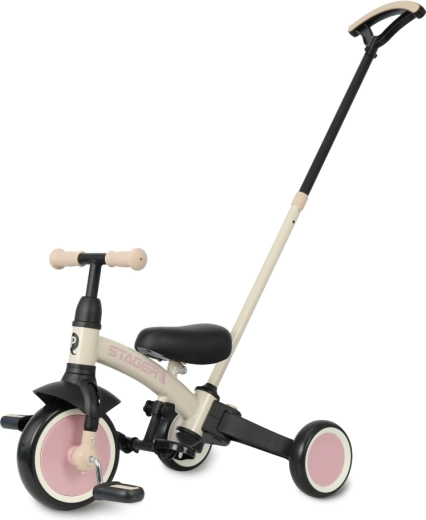 Qplay trehjulet cykel Stager 3 i 1 pink