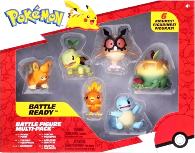 Pokémon-sæt med 6 figurer