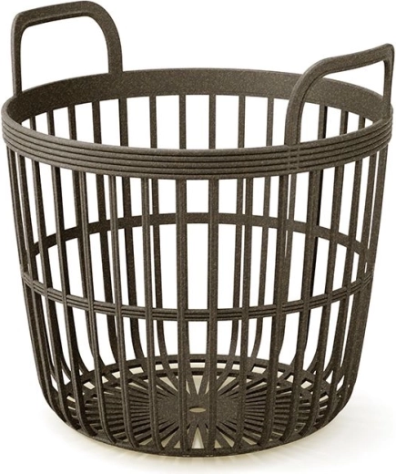 Kurv med håndtag Zoe Basket Eco Wood 41,9 cm – kaffe