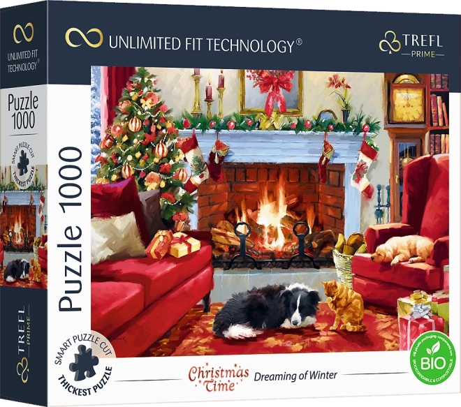 Puslespil TREFL UFT juletid – drømme om vinteren, 1000 brikker
