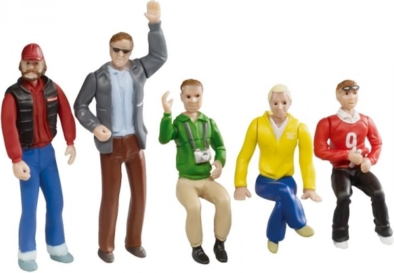 Figurer tilskuere 1:32 – sæt med 5 figurer med bevægelige dele