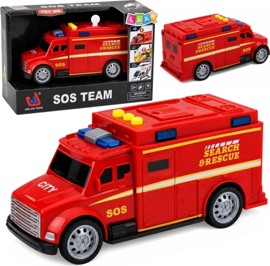 Redningsbil SOS Search & Rescue med lys og lyde 15,5 cm - 1 stk.