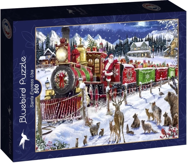 Bluebird puslespil Santa Express USA 500 brikker