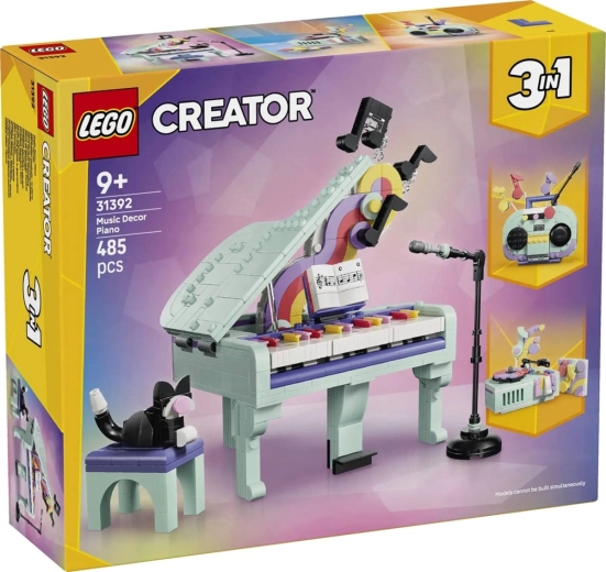 LEGO Creator 3 i 1 Dekorativt klaver med kat