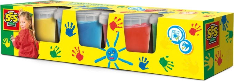 Fingerfarver SES Creative 4 x 145 ml