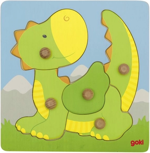 Goki træpuslespil drage, 5 brikker