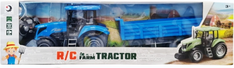 Fjernstyret traktor med trailer