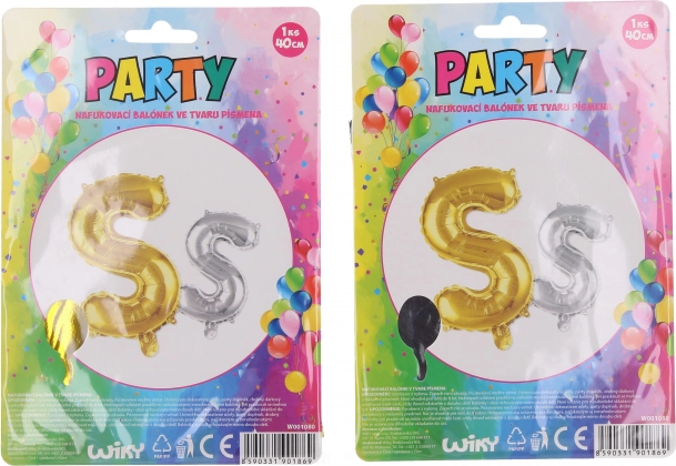 Oppustelig ballon - bogstav S