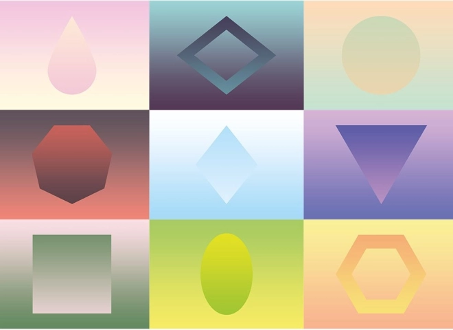 Geometri-puslespil 1000 brikker CLOUDBERRIES