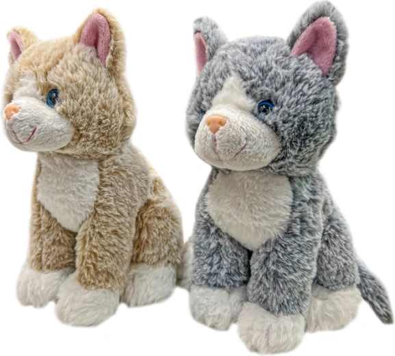 Plysbamse-kat 23 cm – blød krammeven til børn fra fødslen