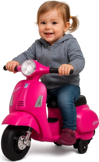 Elektrisk børnescooter Vespa Mini, lyserød