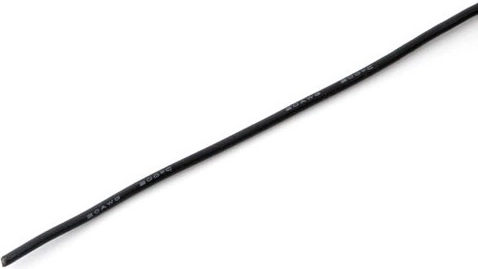Silikoneledning MSP 2,5 mm² (13 AWG) sort 1 m