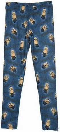 Blå leggings med Minions
