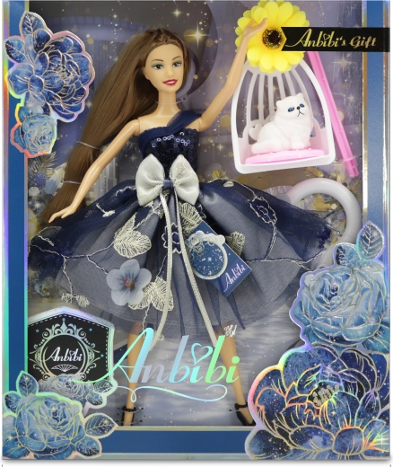 Anbibi blomsterdukke Anetka 28 cm