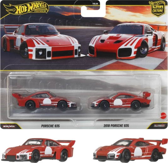 Hot Wheels Premium dobbeltpakke PORSCHE 935 + 2018 PORSCHE 935