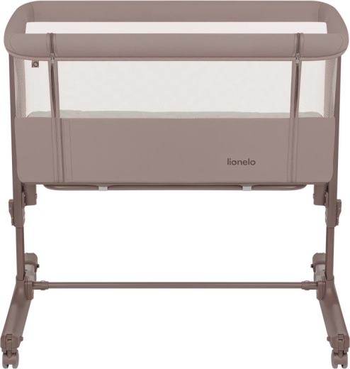 Lionelo Aurora 3v1 babyseng og bedside-seng beige taupe