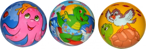 Bold til børn med dyremotiver 9 cm