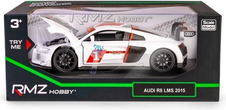 RMZ Hobby Audi R8 2015 hvid model 1:32